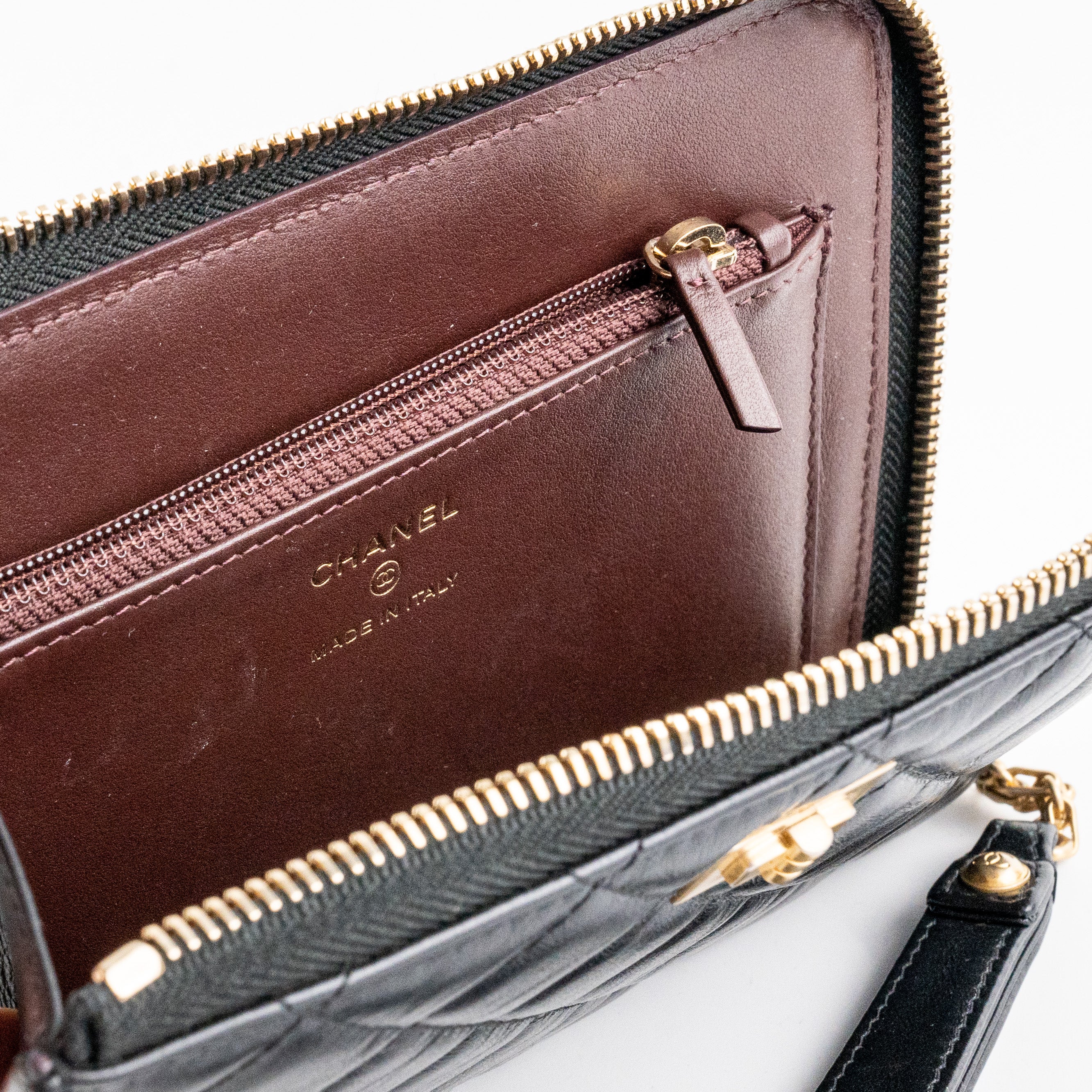 Chanel Reissue 2.55 Wristlet Wallet in Black | Luxury Leather Card Holder for Women | Perfect for Evening Bags & Travel Essentials