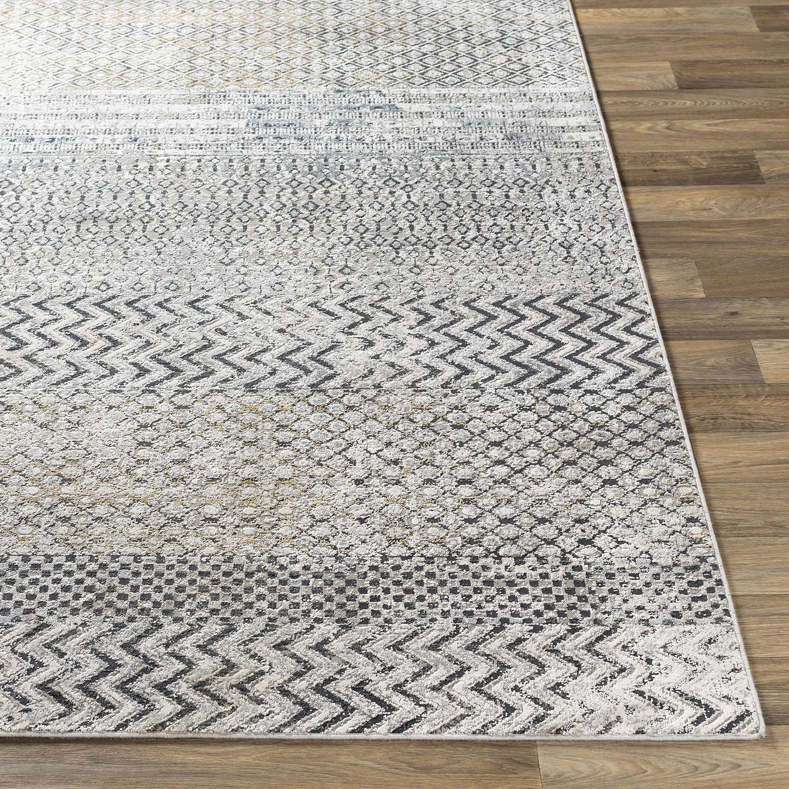 Hauteloom Rombauer Modern Gray Area Rug 7'10