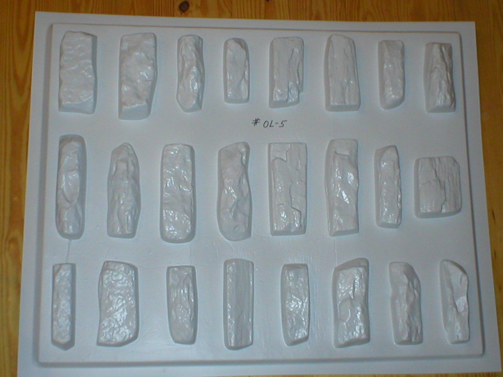 24-Piece Dry Stack Ledgestone Rock Mold Set ODL-05 - DIY Concrete Stone Molds for Landscaping, Garden Walls & Home Decor Projects