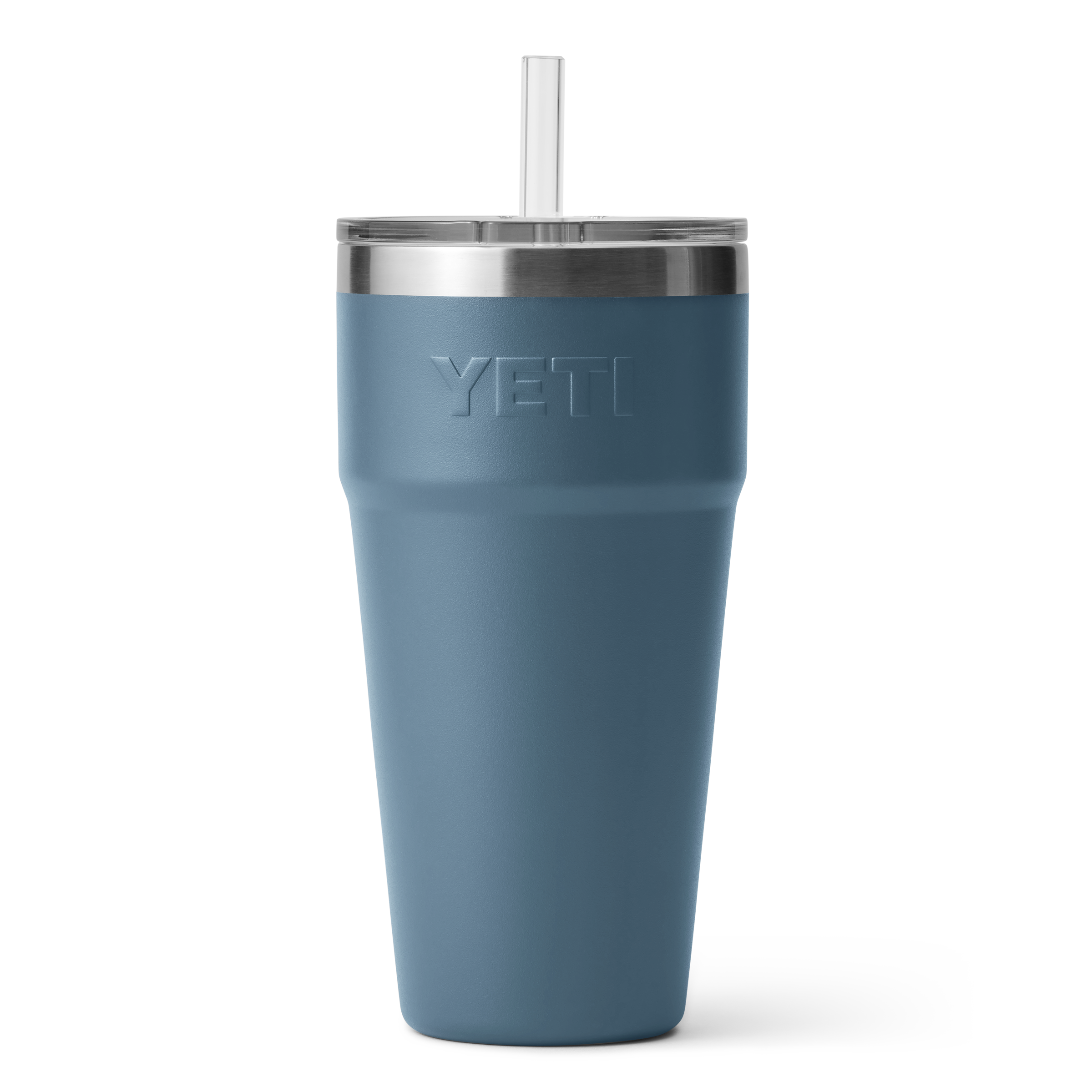 Yeti Rambler 26 oz Insulated Stainless Steel Straw Cup with Lid - Nordic Blue | Leakproof & BPA-Free | Perfect for Hiking, Camping, and Outdoor Adventures