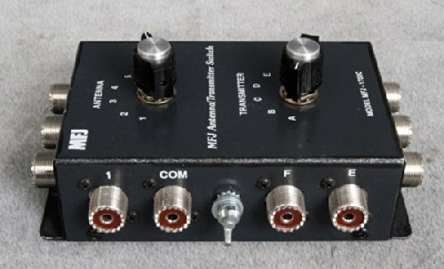 MFJ-1700C 6-Position Antenna Transceiver Switch for Ham Radio, CB & Shortwave - Perfect for Multi-Radio Station Setup & Signal Switching