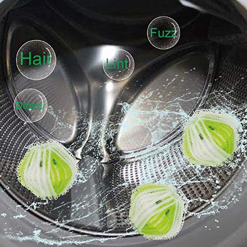 24 Pack Reusable Lint Remover Washing Balls - Plastic Dryer Balls for Hair & Fur Removal | Eco-Friendly Laundry Helper for Pet Owners & Allergy Sufferers | Perfect for Clothes, Blankets & Fabric Care