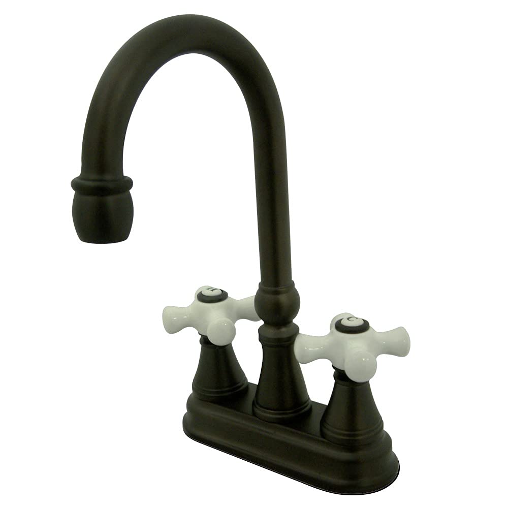 Kingston Brass KS2495PX Governor Bar Faucet - 5 Inch Spout Reach Oil Rubbed Bronze Finish - Perfect for Kitchen Sink, Bar, or Commercial Use