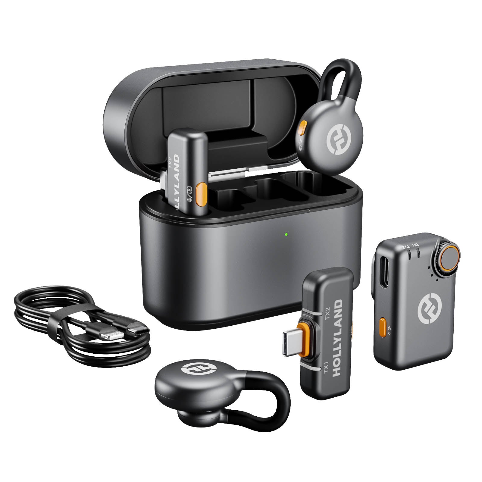 LARK M2S Wireless Lavalier Microphone Kit - Professional Clip-on Mic with Noise Cancellation for iPhone, Android, DSLR - Perfect for YouTube, Vlogging, Interviews & Live Streaming