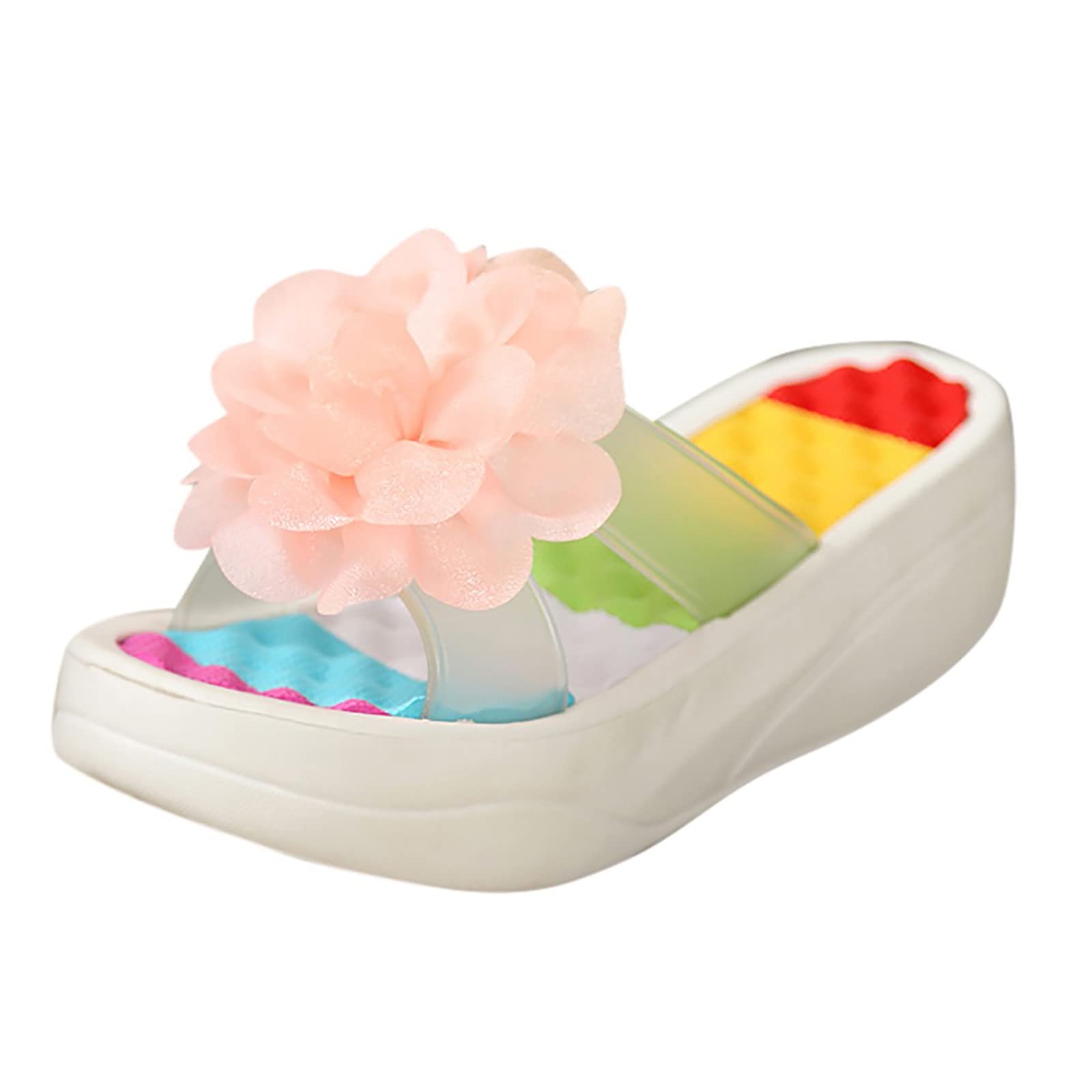 Women's Fashion Wedge Slippers - Comfortable Bohemian Style Casual Sandals for Home, Beach & Lounge Wear