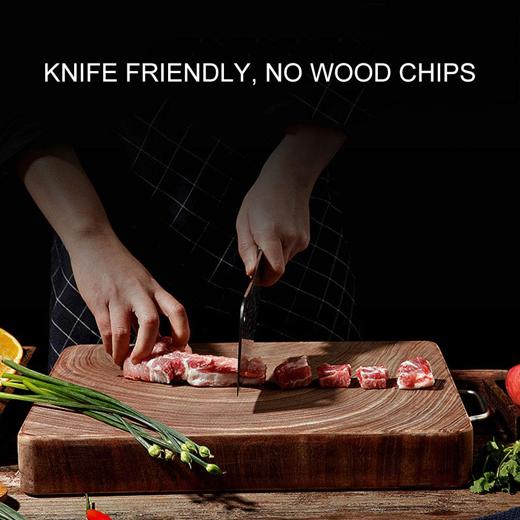 Premium Solid Wood Cutting Board for Kitchen - Natural, Knife-Friendly, No Paint or Wax - 3 Sizes (Small, Medium, Large) - Perfect for Chopping Vegetables, Slicing Meat, and Serving Charcuterie