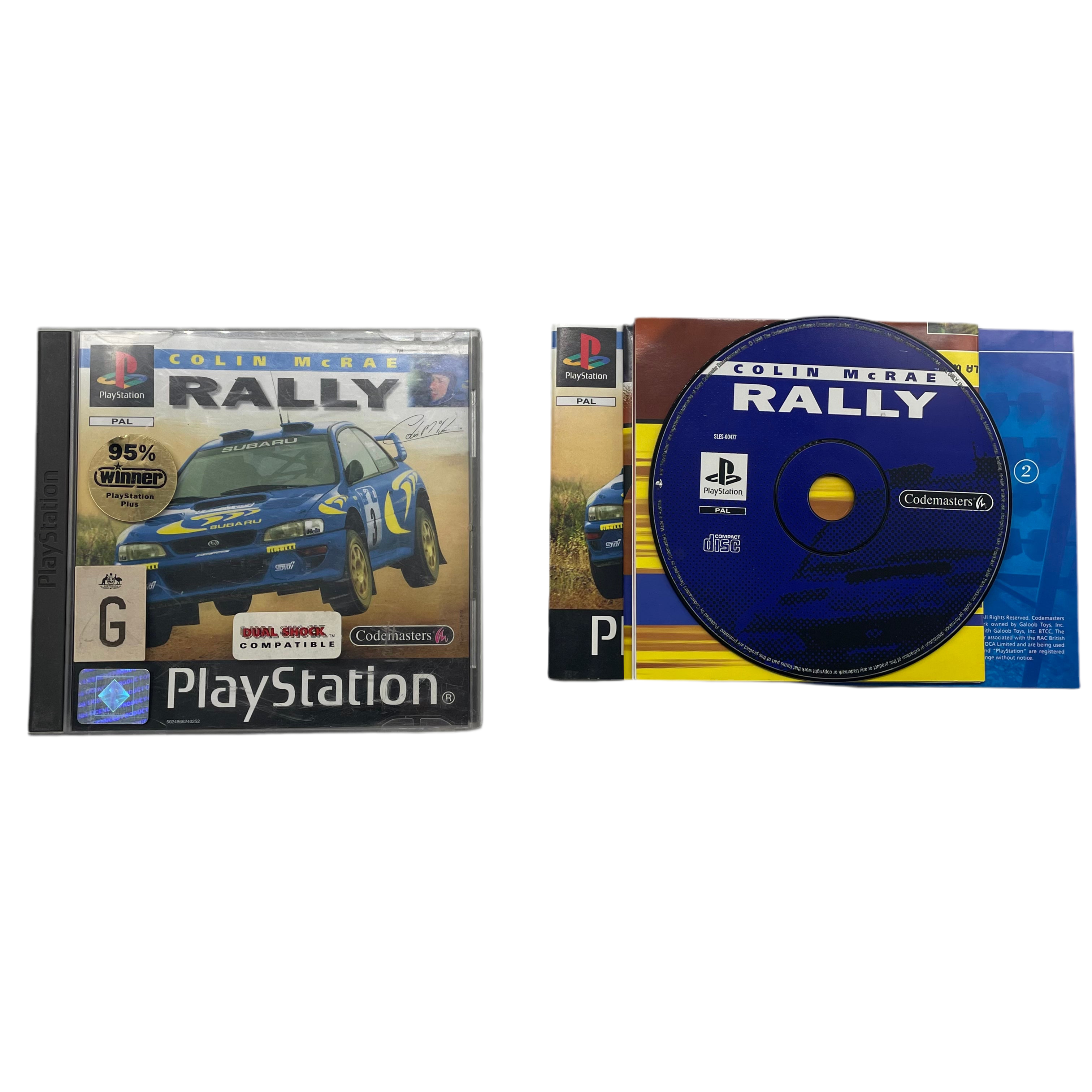 Colin McRae Rally PS1 Game - Original PlayStation 1 Racing Game with Manual (PAL Version) | Classic Retro Gaming for Car Enthusiasts & Collectors
