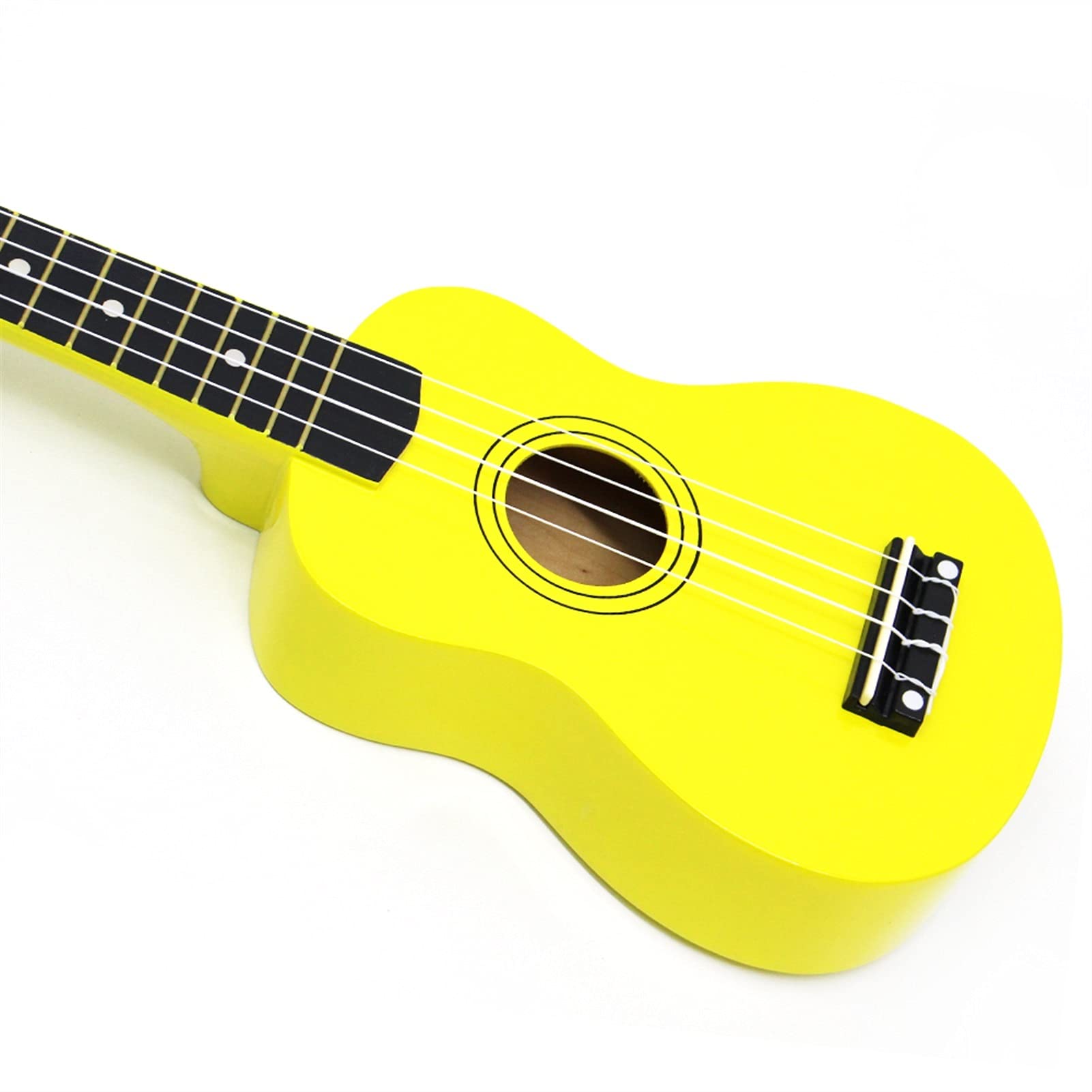 21 Inch Beginner Acoustic Ukulele - 4 String Basswood Mini Hawaii Guitar for Kids & Students (Yellow) | Perfect for Music Lessons, Gifts & Hawaiian-Themed Performances