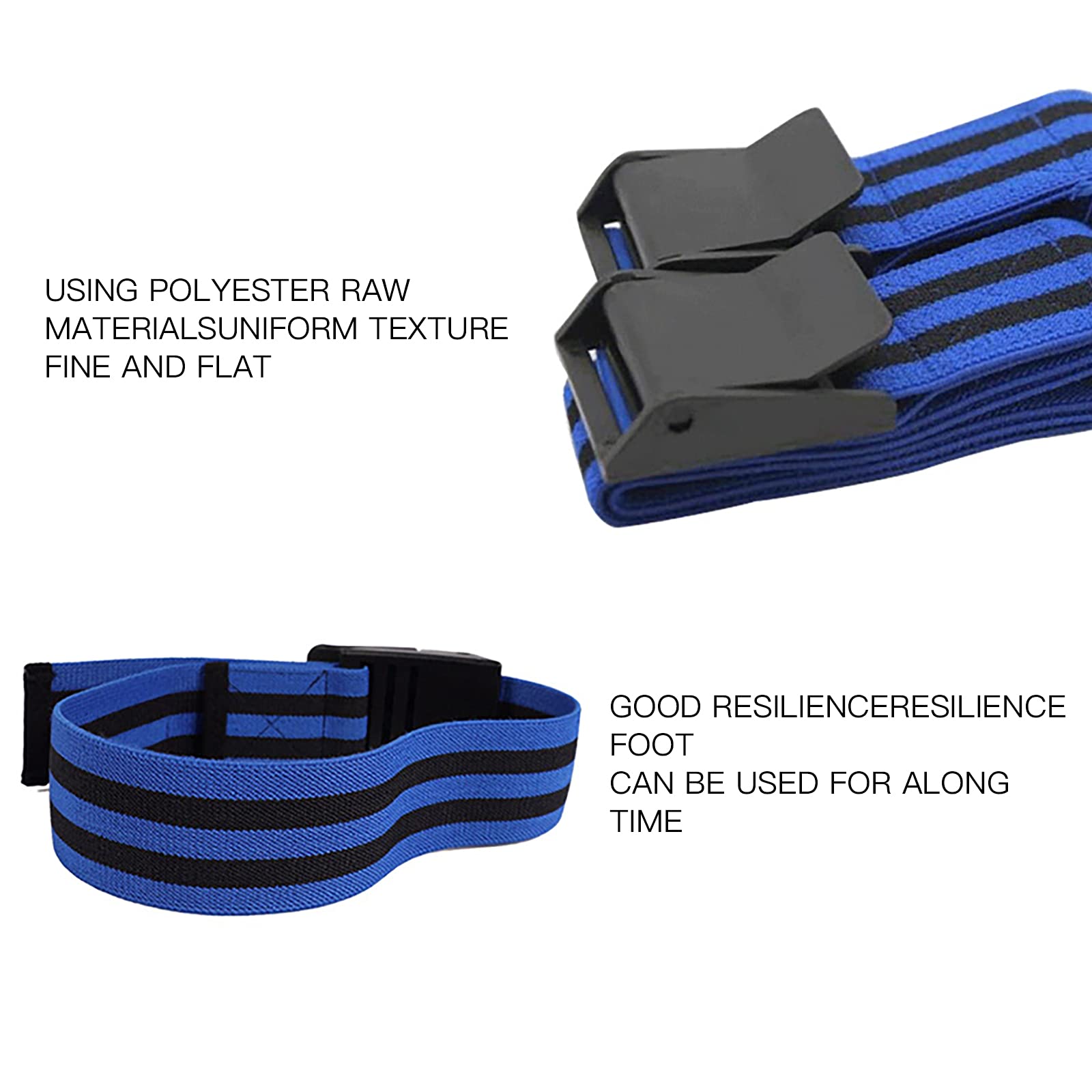 2 Pack Blood Flow Restriction (BFR) Training Bands for Women & Men - Premium Fabric Resistance Bands for Glutes, Hips, Thighs & Squat Workouts - Ideal for Home Gym, Leg Day & Booty Building Exercises