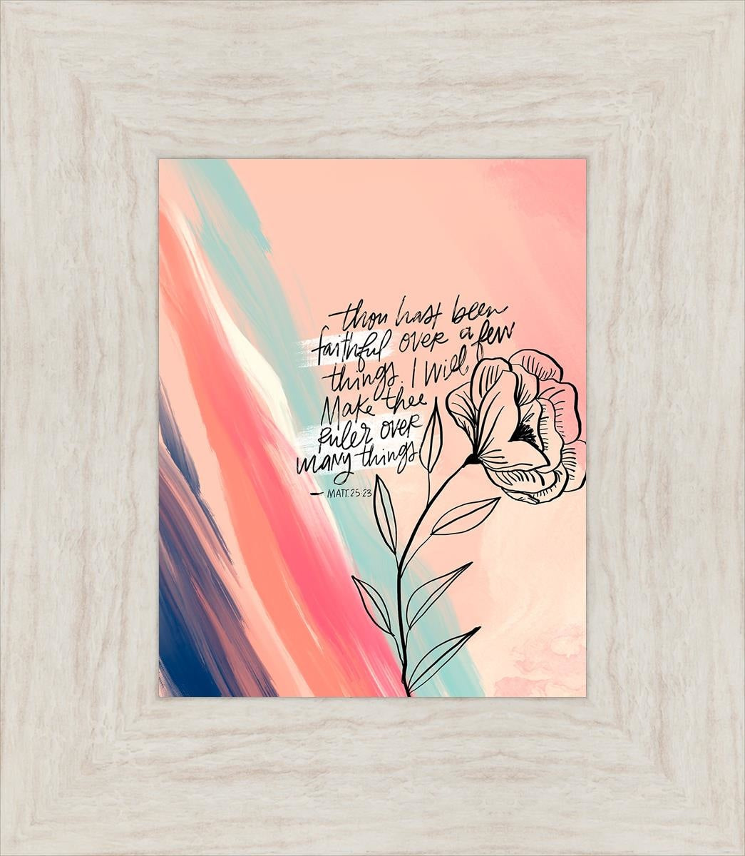 Faithful By Rhonna Farrer - Inspirational Christian Wall Art & Home Decor for Bedroom, Living Room, Office - Perfect for Gifts, Bible Study & Faith-Based Interior Design