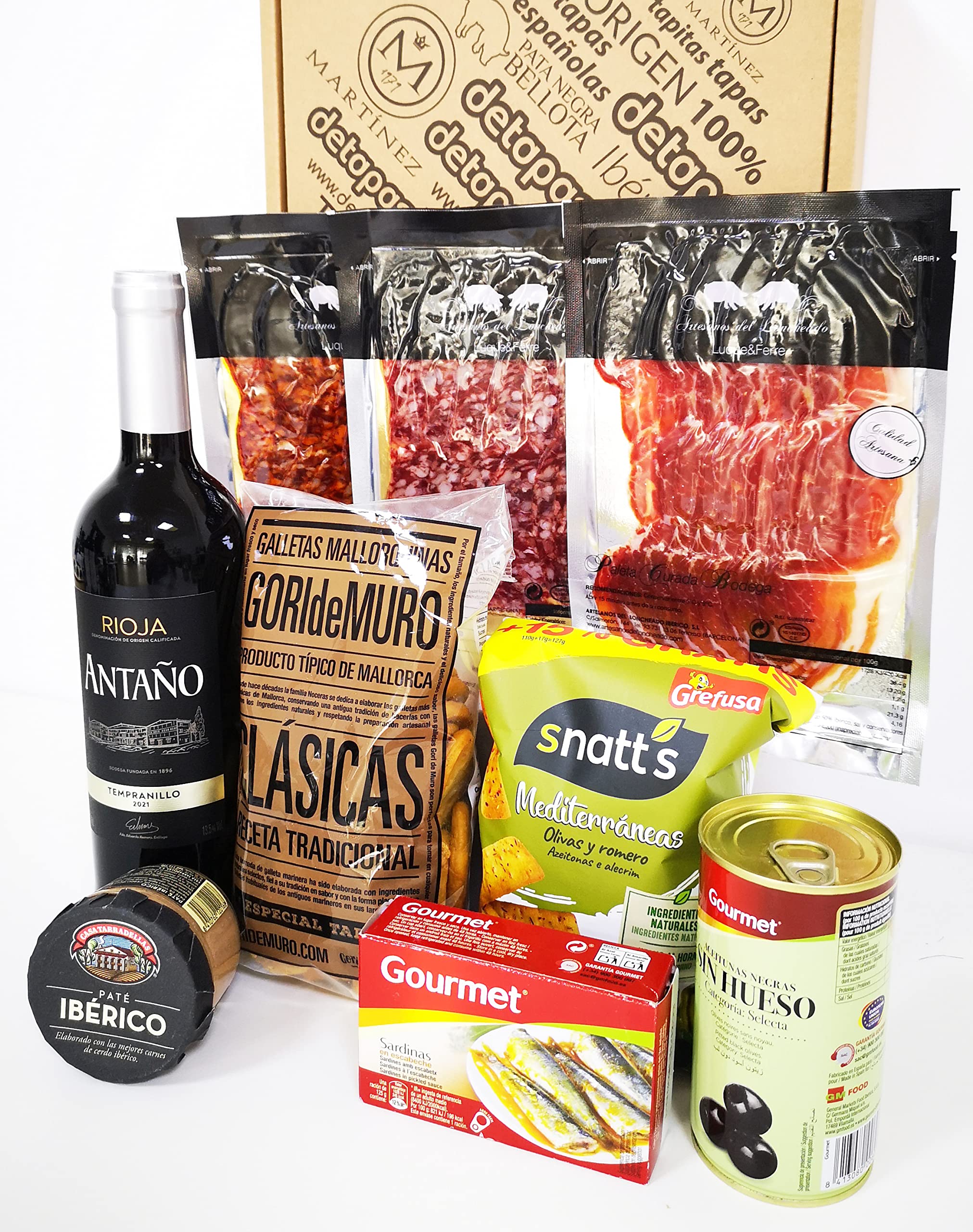 Spanish Tapas Gift Box for Two - Authentic Spain Gourmet Food Gift Set for Men & Women | Perfect for Date Night, Dinner Parties & Spain Lovers | Fine Spanish Delicacies & Specialties