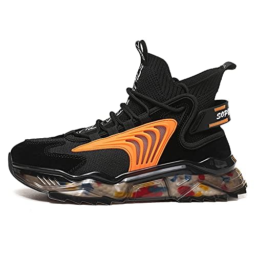 **LZDZN Men's High-Top Basketball Sneakers - Breathable Running & Trail Shoes for Men - Black, Beige, Grey - Athletic Walking & Sports Shoes for Boys & Women (Various Sizes) - Perfect for Gym, Outdoor & Casual Wear**