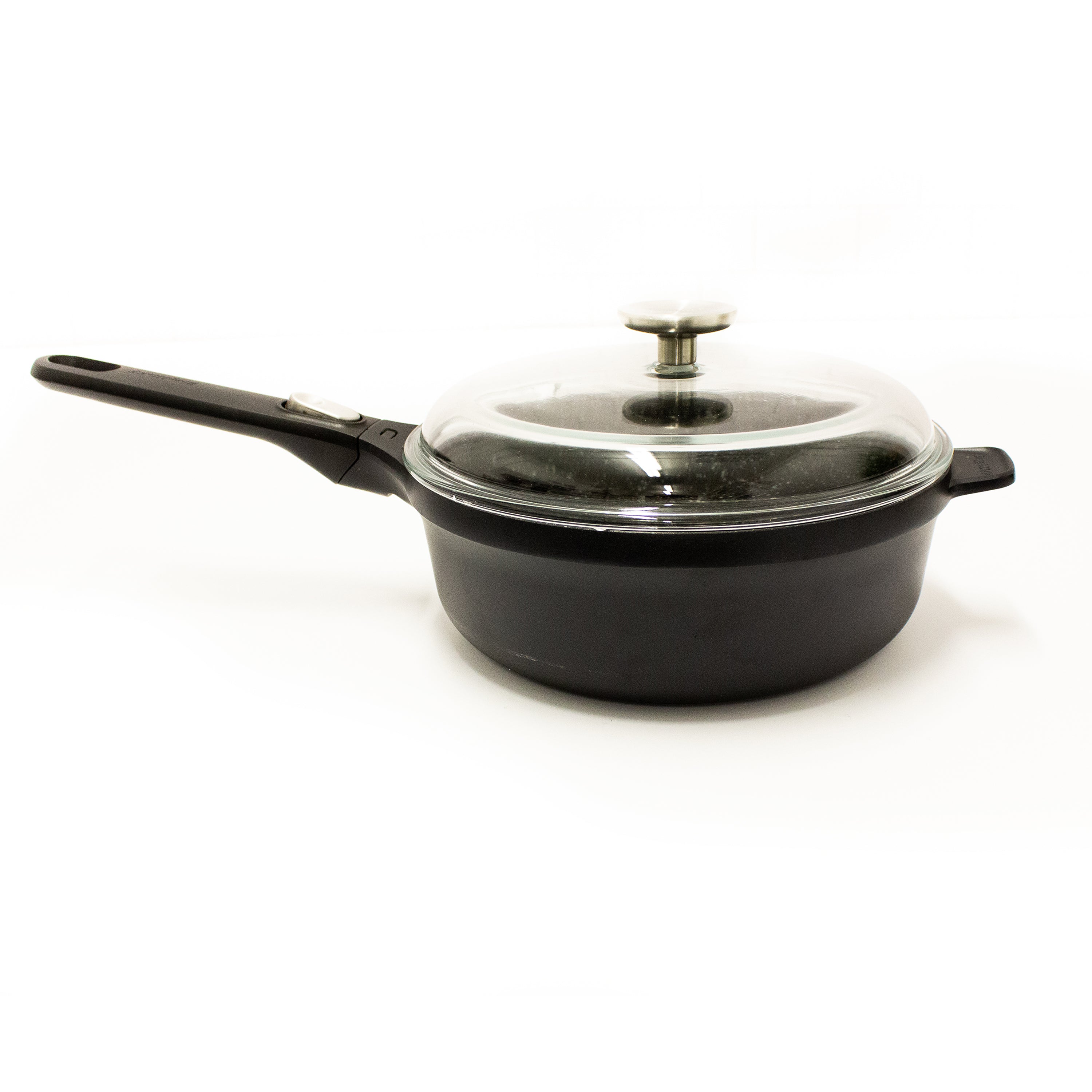 BergHOFF GEM 5-Piece Non-Stick Cast Aluminum Cookware Set - Grill Pan, Saute Pan & Stockpot for Home Kitchen, Camping & Outdoor Cooking