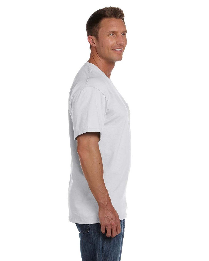 Fruit of the Loom Men's Comfort Fit Pocket T-Shirt - Soft Cotton Crew Neck Tee for Casual Wear, Work & Everyday Use