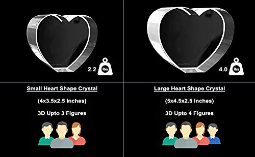 Personalized Pet 3D Engraved Crystal Photo Gift - Custom Engraving Memorial Keepsake for Dogs & Cats - Perfect for Pet Loss Remembrance, Anniversary Gifts & Home Decor (Large Rectangle)