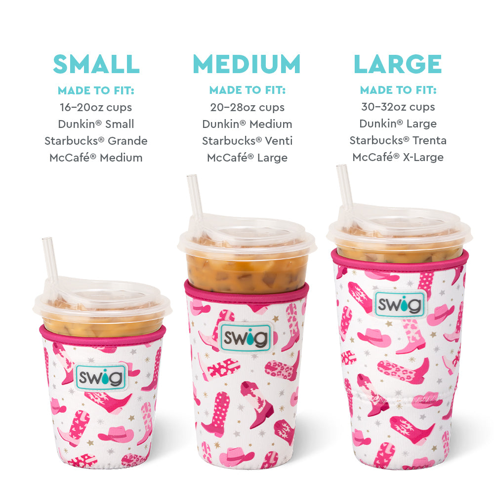 Let's Go Girls Large Iced Cup Coolie - Insulated Tumbler for Cold Drinks, Perfect for Beach, Pool Parties & Summer Outings