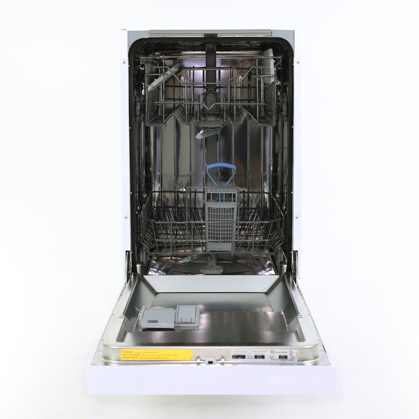 Avanti DWF18V3S 18 Inch Built-In Dishwasher - Stainless Steel, Energy Star Certified, Ultra Quiet for Open Kitchen & Small Space Homes