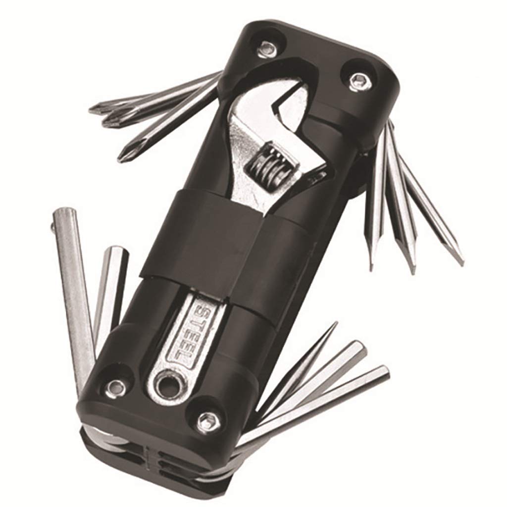 TWDYC Bike Multi-Tool Kit - 16-in-1 Bicycle Repair Tool Set with Chain Breaker, Tire Levers & Screwdriver - Essential Mountain/Road Bike Accessories for Cycling Maintenance & Emergency Repairs
