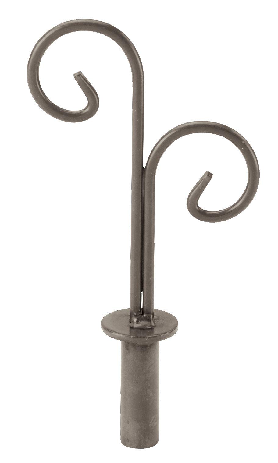SSWBasics Boutique Raw Steel Double Curl Finial for Counter Merchandise Hooks - Premium Decorative Hook Ends for Retail Displays & Home Organization
