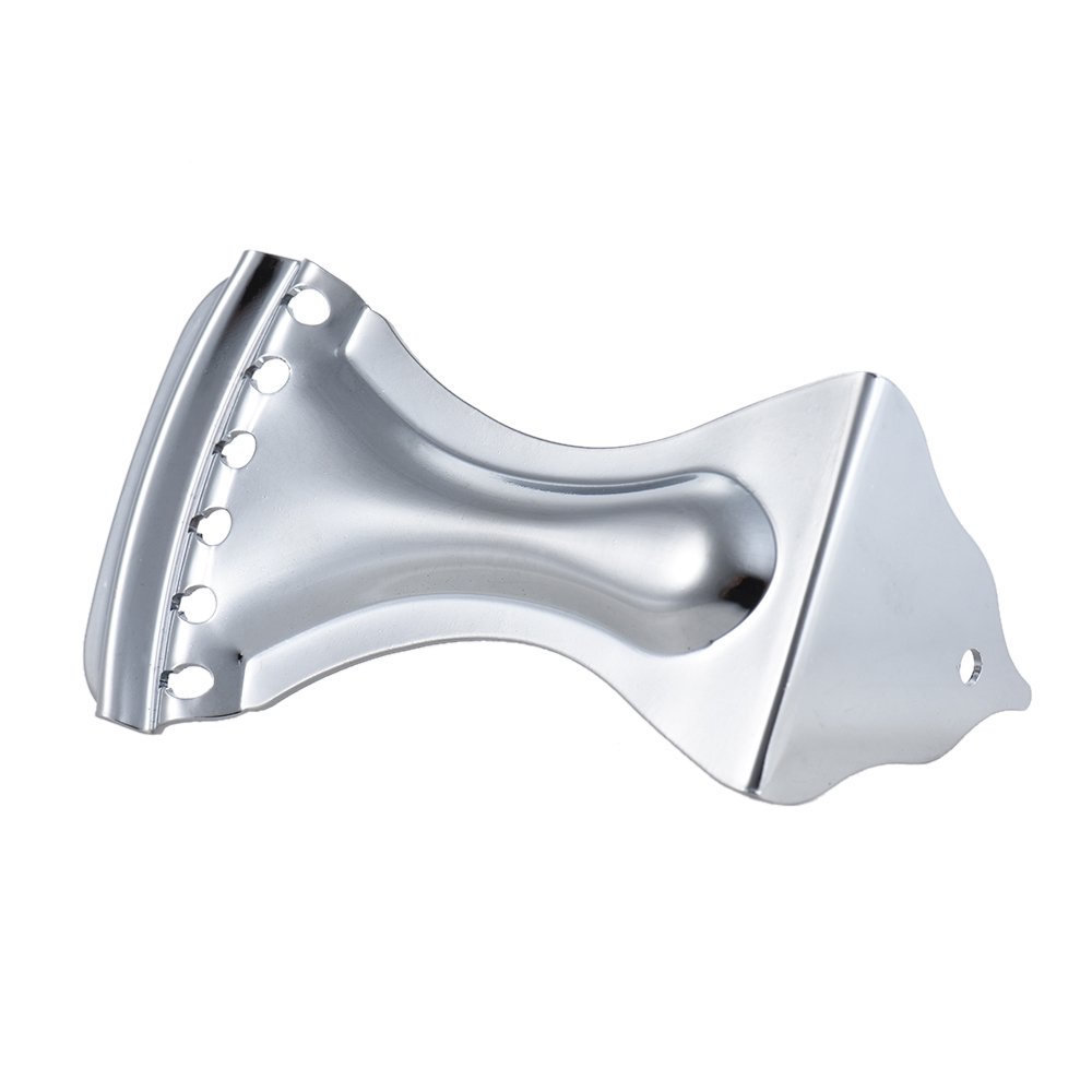 Premium Silver Zinc Alloy Tailpiece for Dobro 6-String Resonator Guitar - Durable & Rust-Resistant Bridge Component for Bluegrass & Slide Guitar Players