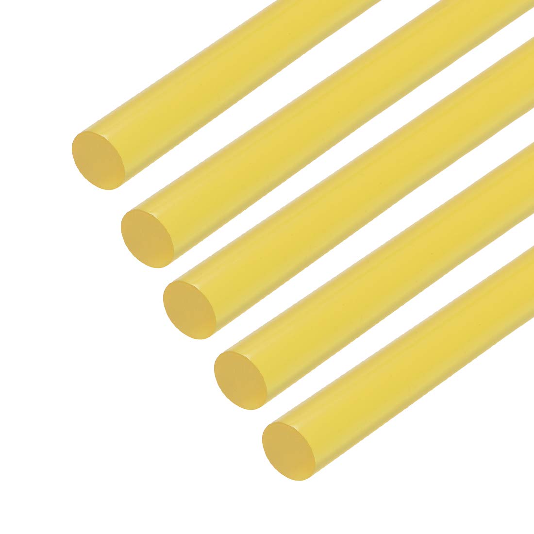 uxcell Mini Hot Glue Gun Sticks 11-inch x 0.44-inch for Glue Guns, Yellow 5pcs - Perfect for DIY Crafts, Home Repairs & School Projects