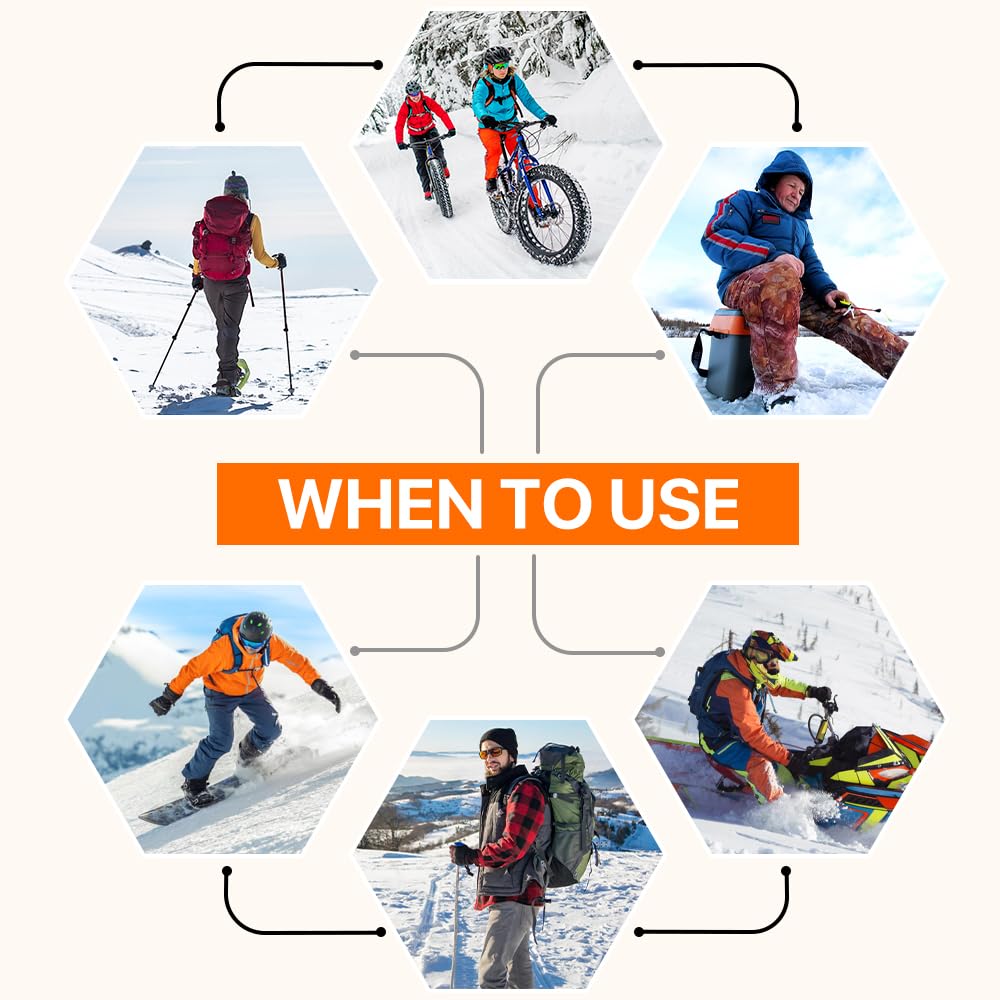 SAVIOR HEAT Rechargeable Heated Gloves for Women & Men - 7.4V 2200mAh Battery, Touchscreen Compatible, Ultra-Thin Warm Winter Gloves for Skiing, Hiking, Cycling, Camping, Skating & Outdoor Activities - Perfect for Cold Weather Sports and Daily Commute