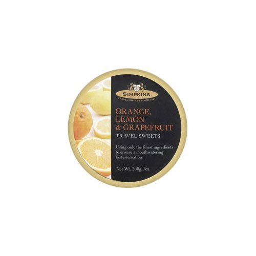 Simpkins Orange, Lemon & Grapefruit Candy Drops - Assorted Citrus Flavored Hard Candies - Perfect for Office Snacks, Party Favors & Travel Treats