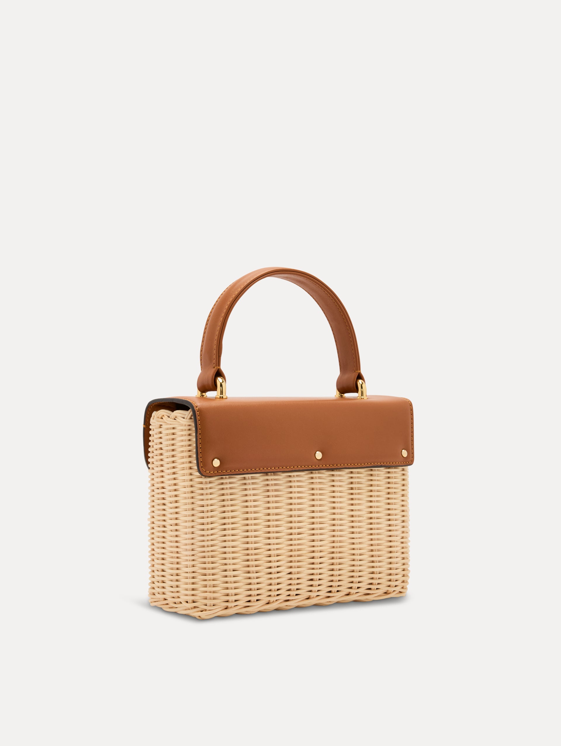 Handwoven Wicker Mini TRO Crossbody Bag - Stylish Boho Purse for Women, Perfect for Beach Outings, Shopping & Date Nights