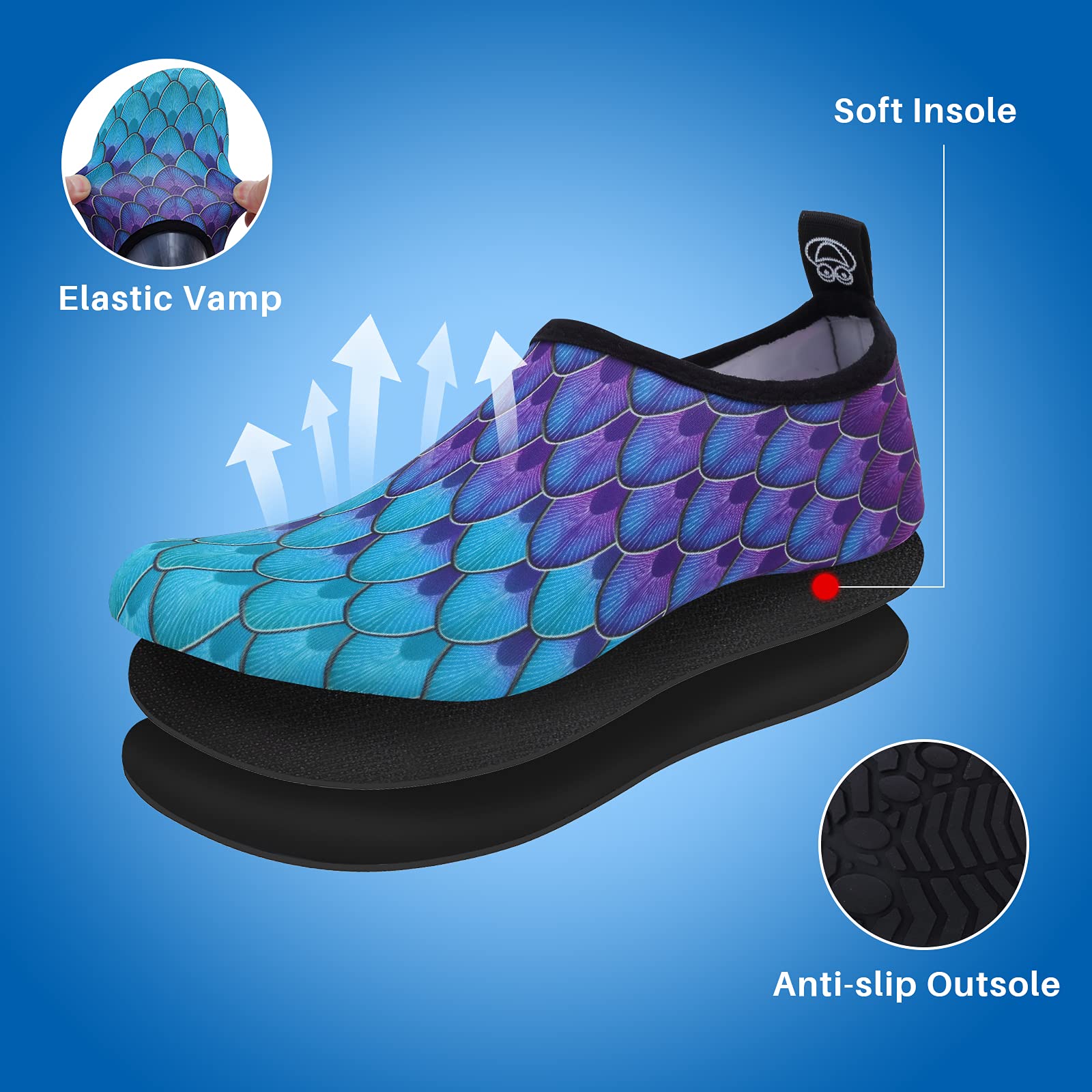 Best Water Shoes for Swimming - Barefoot Protection for Beach, Pool & Water Sports - Men & Women's Quick-Dry Aqua Socks (Ideal for Surfing, Kayaking, Snorkeling & Beach Walks)