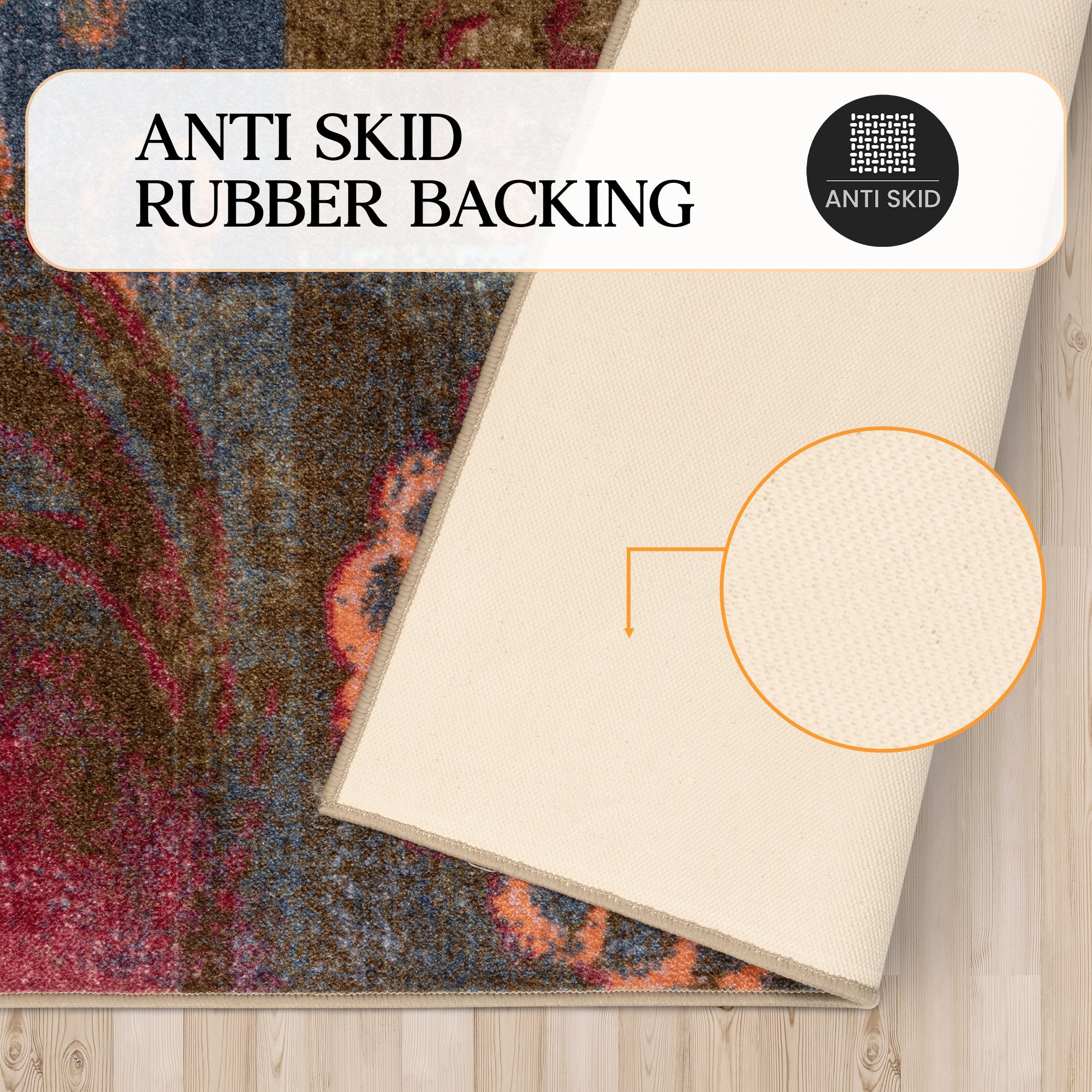 Stylish Medallion Patchwork Large Area Rug – Non-Slip Indoor Carpet, Door Mat & Runner for Living Room, Bedroom, Entryway | Boho Home Decor