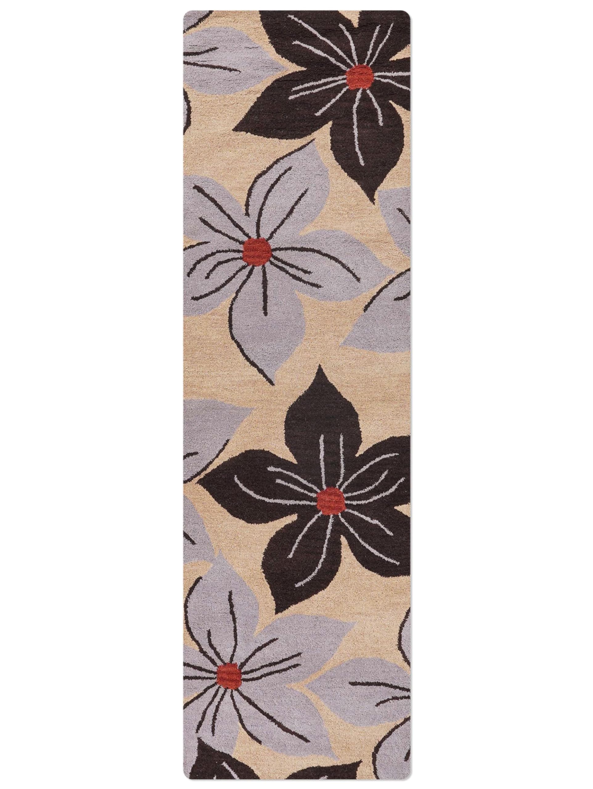 Hand Tufted Wool Eco-Friendly Runner Rug 2'6