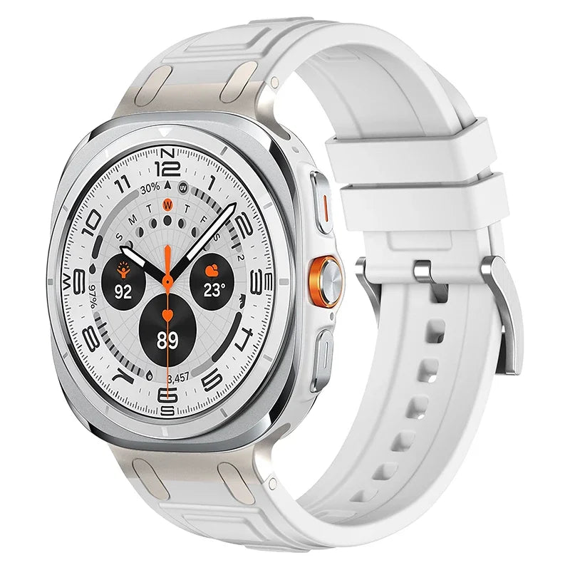 Rocky Silicone Sports Band for Samsung Galaxy Watch Ultra - Durable, Comfortable & Sweatproof Strap for Running, Gym & Outdoor Activities