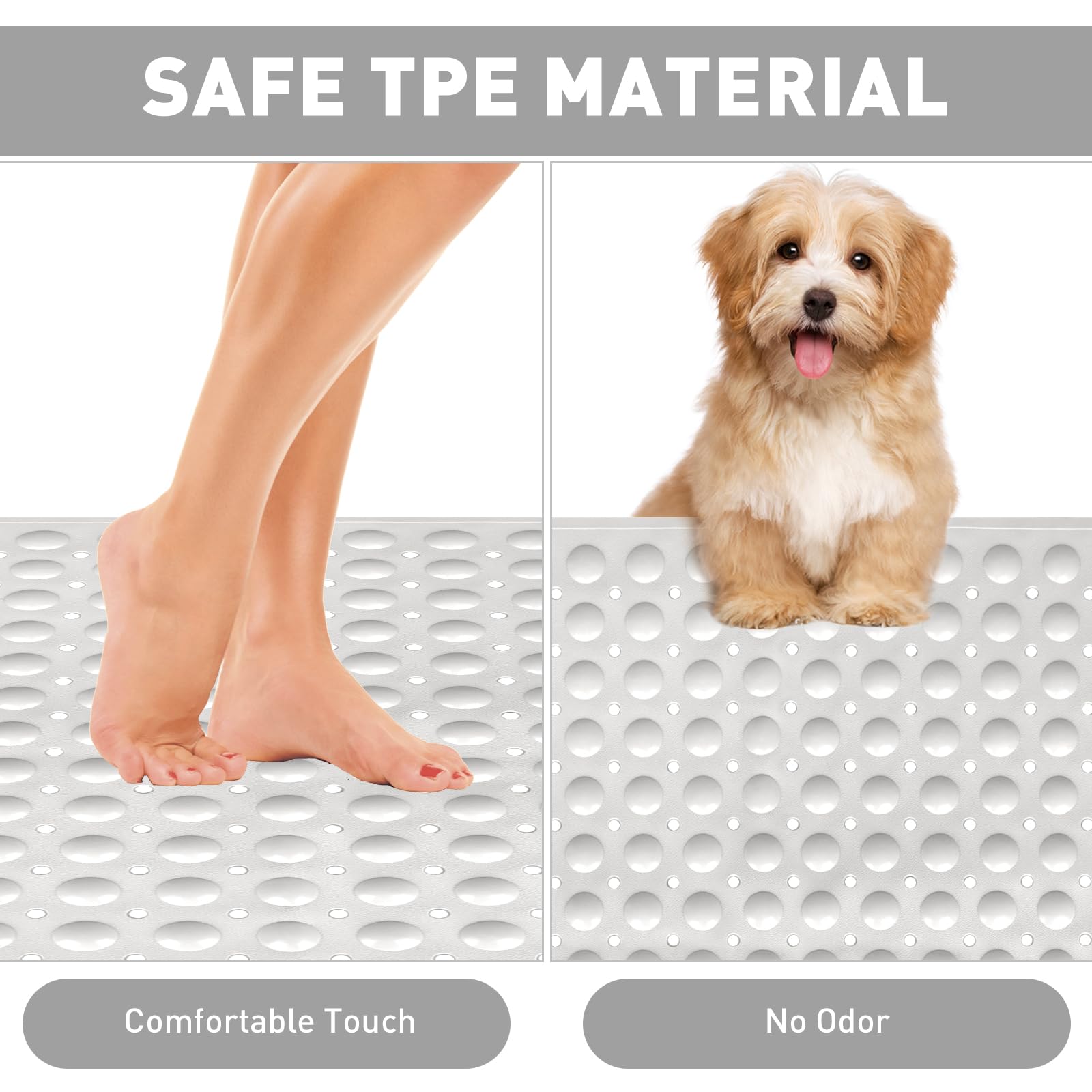 Non-Slip Shower Mat - Extra Large 35.4