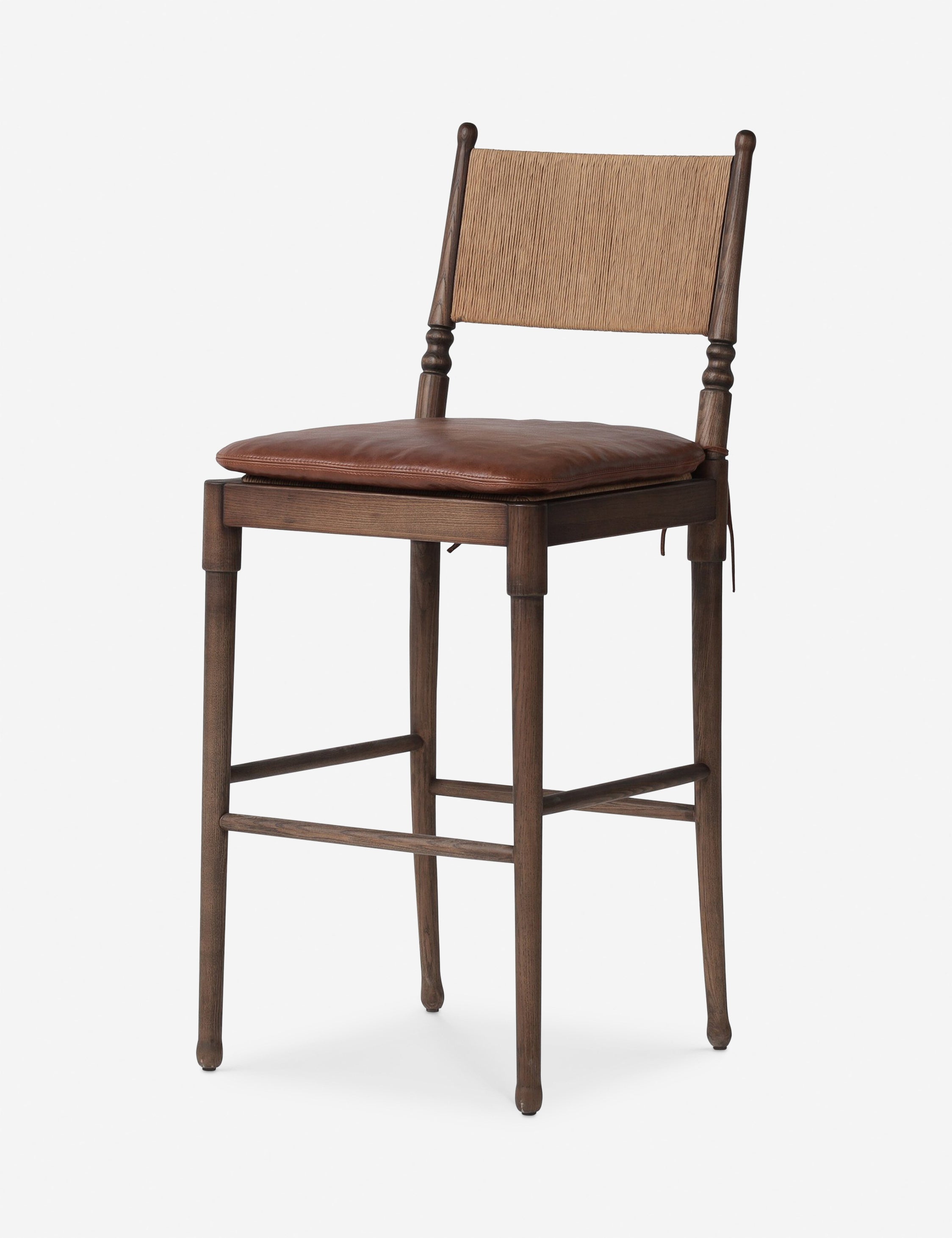 Fayth Bar and Counter Stool by Amber Lewis x Four Hands - Modern Kitchen & Dining Stools for Home Bar, Breakfast Nook & Restaurant Use
