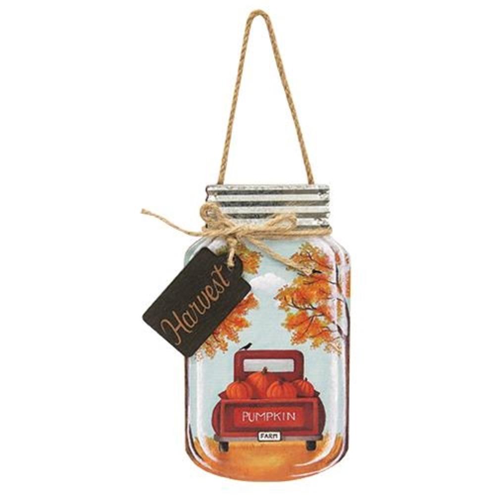 Rustic Harvest Wood Mason Jar Hanger - Farmhouse Decor for Kitchen, Bathroom & Outdoor Wedding - Perfect for Hanging Plants, Candles & Storage