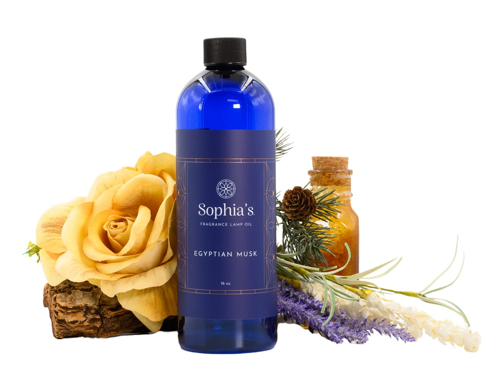 Premium Egyptian Musk Fragrance Lamp Oil Refills - 16 fl oz USA-Made Catalytic Scented Oil for Effusion & Redolere Lamps | Long-Lasting Aromatherapy for Home, Spa, Yoga Studio & Meditation Spaces