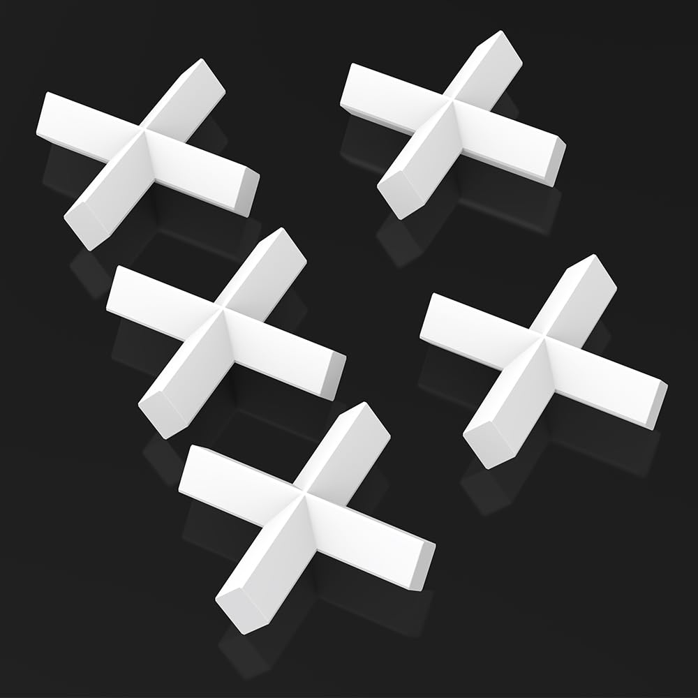StonyLab 5 Pack Cross Shape Magnetic Stirrer Bars, 50x10mm PTFE-Coated White Lab Stir Bars for Chemistry Experiments - Perfect for Mixing Solutions in Beakers & Test Tubes