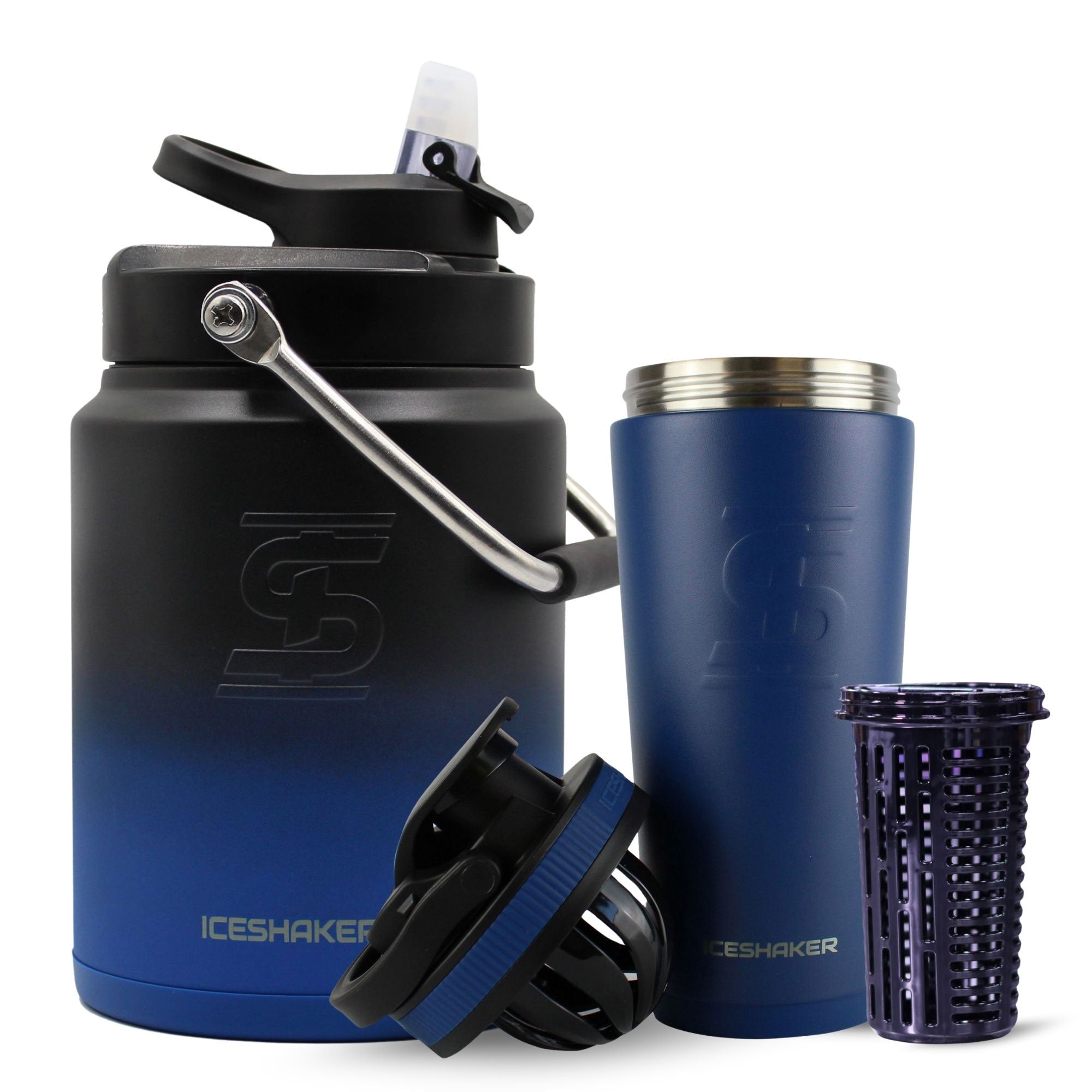 Premium Ice Shaker Hydration Pack - Insulated Water Bottle for Gym, Workout & Outdoor Sports - Leakproof & BPA-Free Shaker Cup for Protein Shakes & Cold Drinks