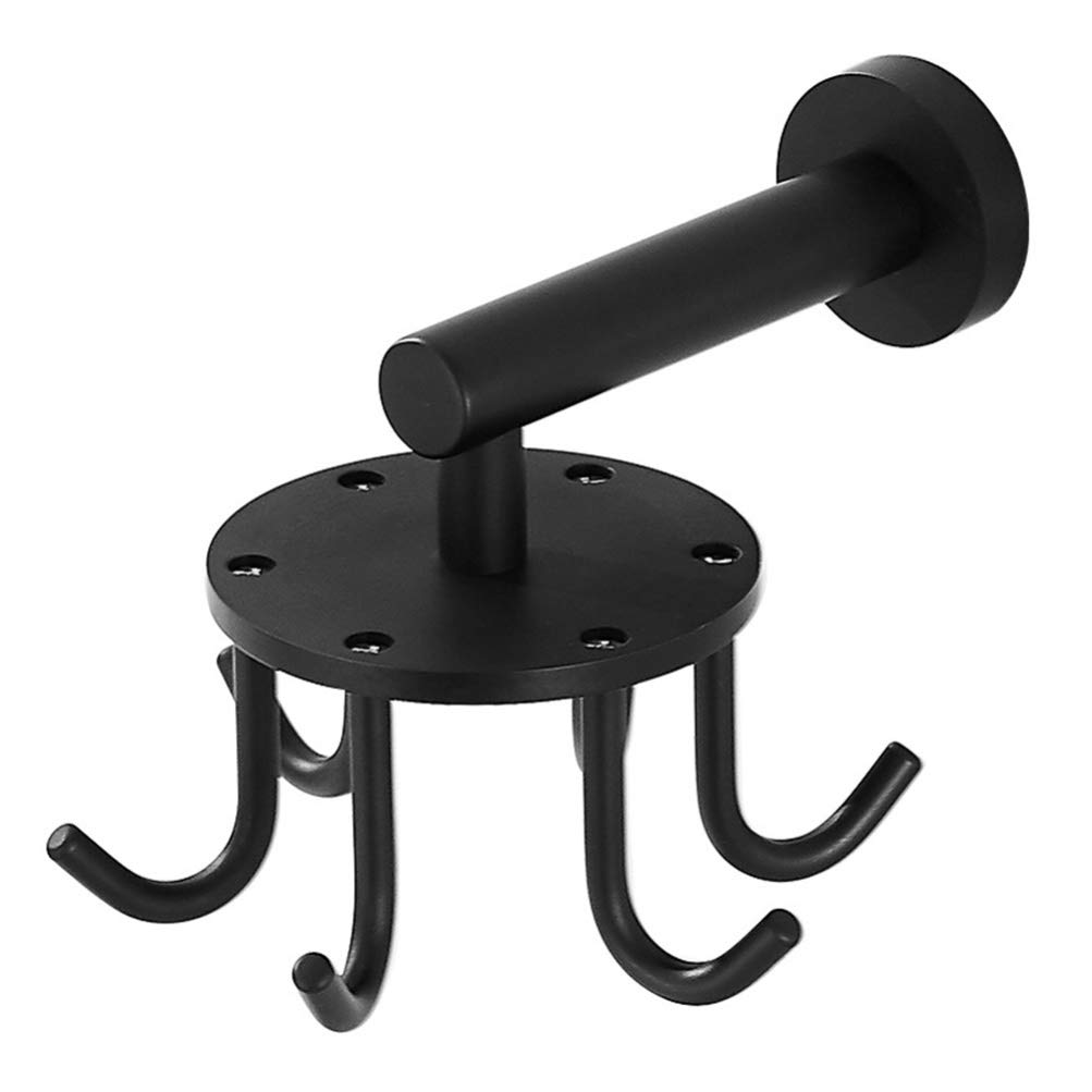 1pc Swivel Hook Aluminum Bathroom Hook - Wall Mounted Storage Hanger for Towels, Robes & Accessories | Durable & Rustproof for Bathroom, Kitchen, Bedroom Organization