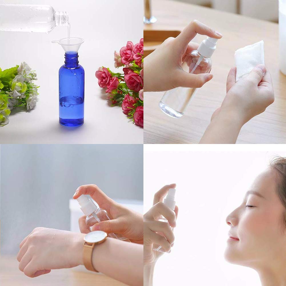 500 Pcs 100ml Clear Plastic Spray Bottles - Refillable Empty Travel Atomizer Bottles for Hair, Skin Care, Cleaning & DIY Solutions | Bulk Wholesale Small Spray Containers