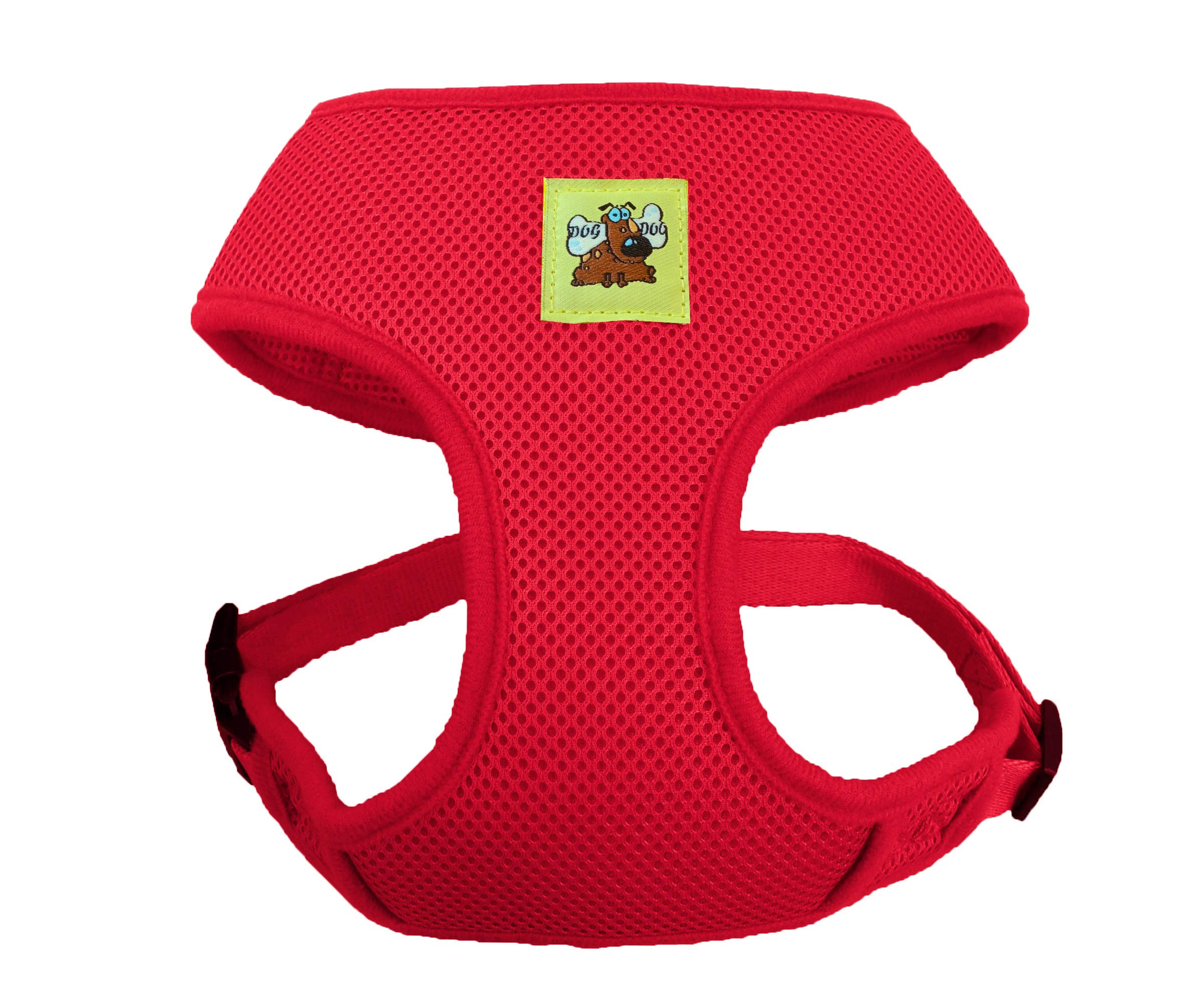 Adjustable No-Pull No-Choke Dog Harness - Reflective Breathable Pet Vest with Front Clip for Small Medium Large & X-Large Dogs (Red) - Perfect for Walking, Training & Outdoor Adventures
