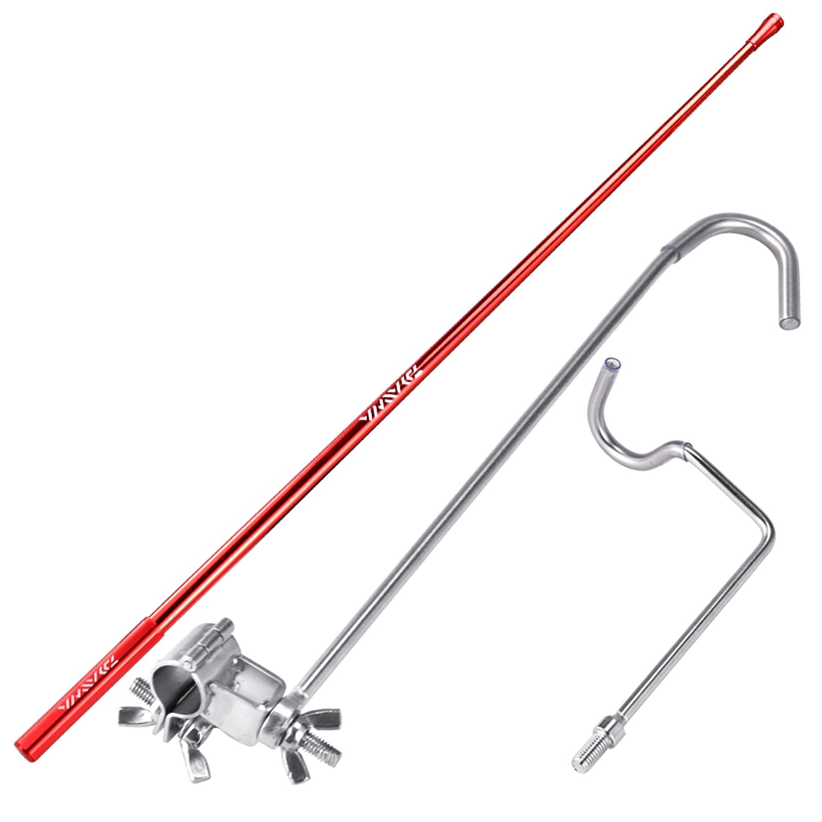 **Stainless Steel Fishing Rod Holder Stand - Left/Right Hand Bracket with Turret Frame - Durable Rear Hanging Fishing Accessories for Boat, Kayak, and Shore Fishing**
