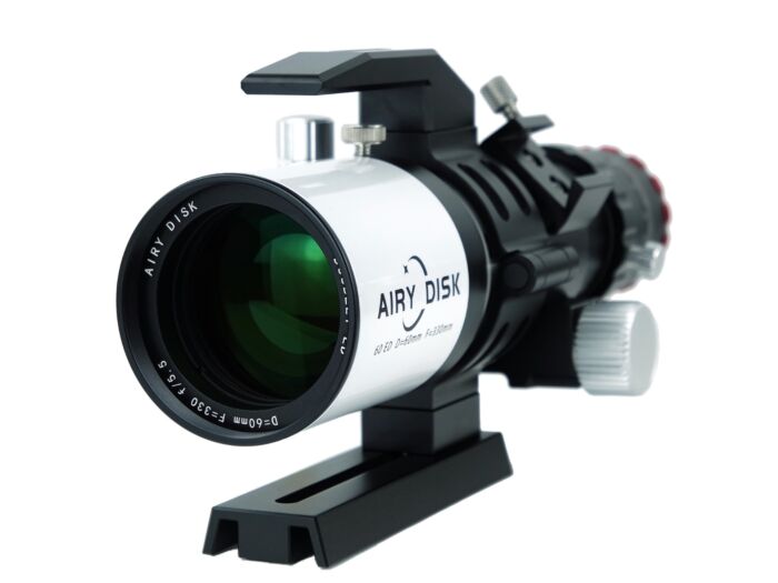 Airy Disk APO 60mm f/5.5 ED Apochromatic Refractor Telescope - White | Premium Astrophotography & Stargazing Equipment for Celestial Observation