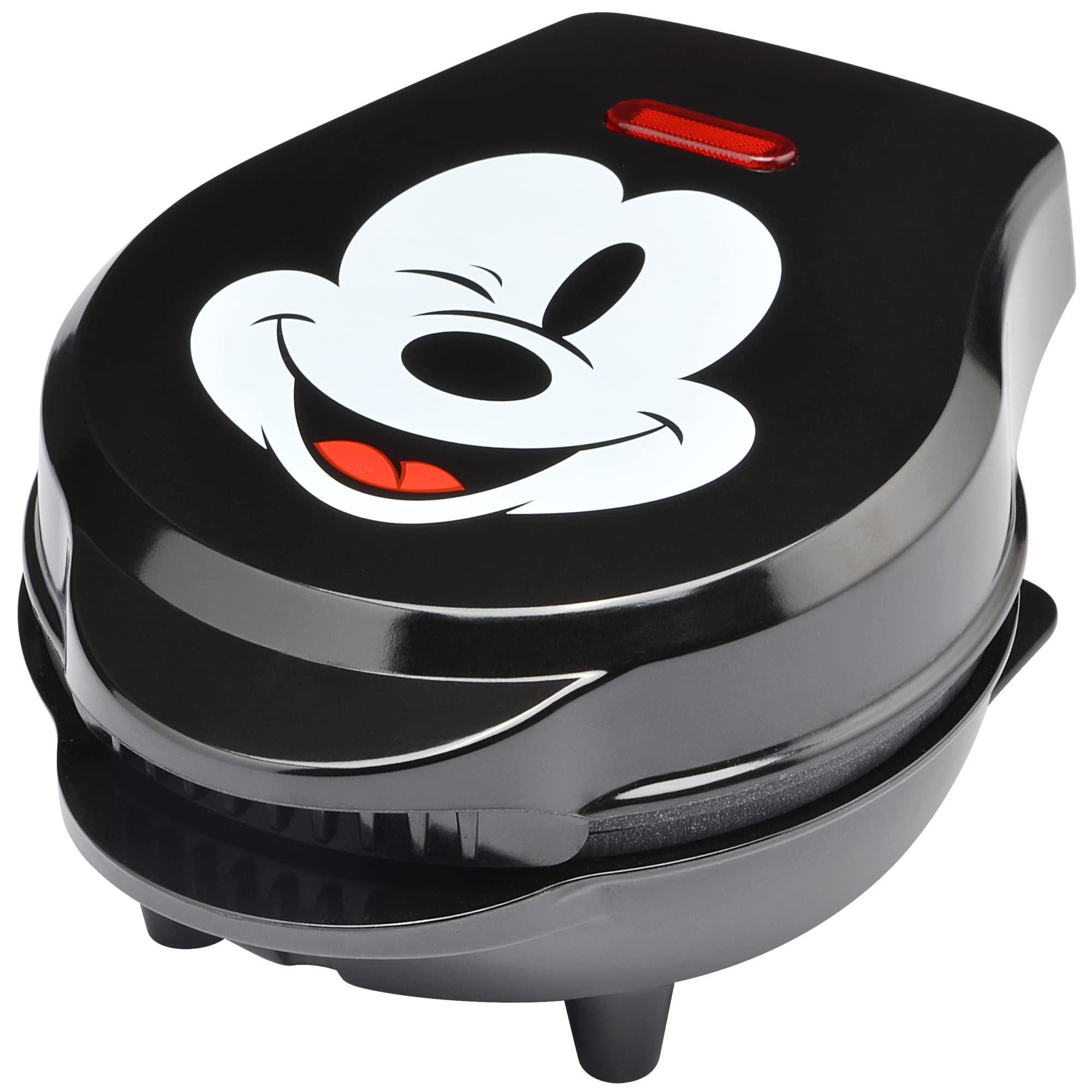 Disney Mickey Mouse 4-Inch Mini Waffle Maker for Kids - Cute Breakfast Maker with Non-Stick Surface - Perfect for Pancakes, Waffles & Sandwiches at Home, School or Parties