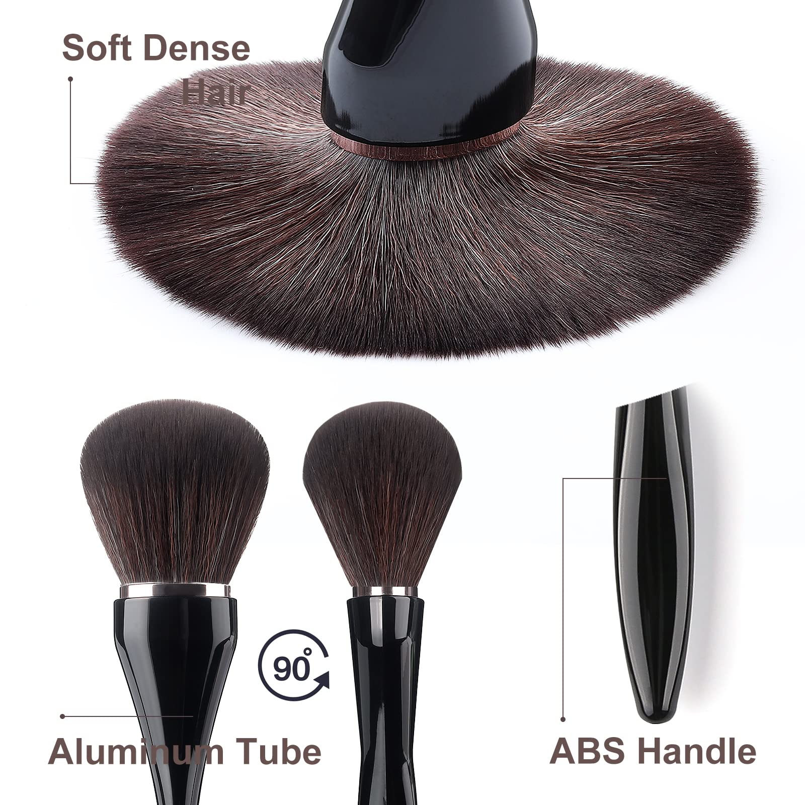 BeautyFactor 12Pcs Premium Synthetic Makeup Brush Set - Foundation, Powder, Concealer, Eyeshadow & Blush Brushes with Leather Storage Bucket | Perfect for Professional Makeup Artists & Home Beauty Routines