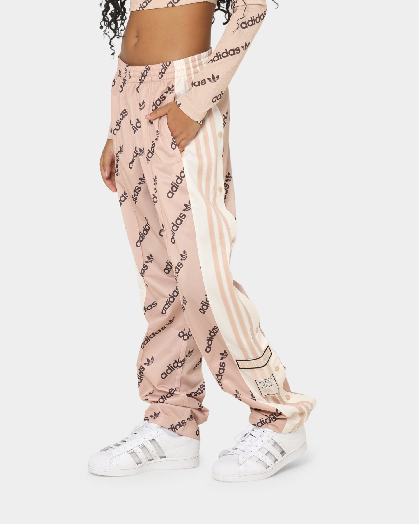 Adidas Adi Break Pants for Women - Halo Blush Color, Comfortable Athletic Joggers for Running, Yoga & Lounge Wear