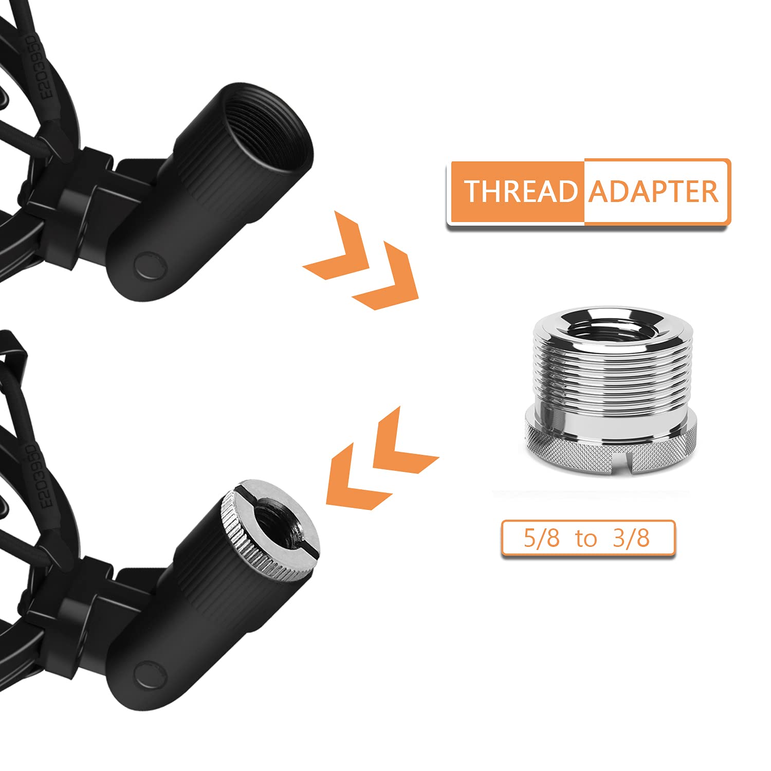 Professional Shock Mount for 43mm-47mm Condenser Microphones - Anti-Vibration Suspension Mic Holder Clip with Universal Fit | Perfect for Podcasting, Streaming & Studio Recording
