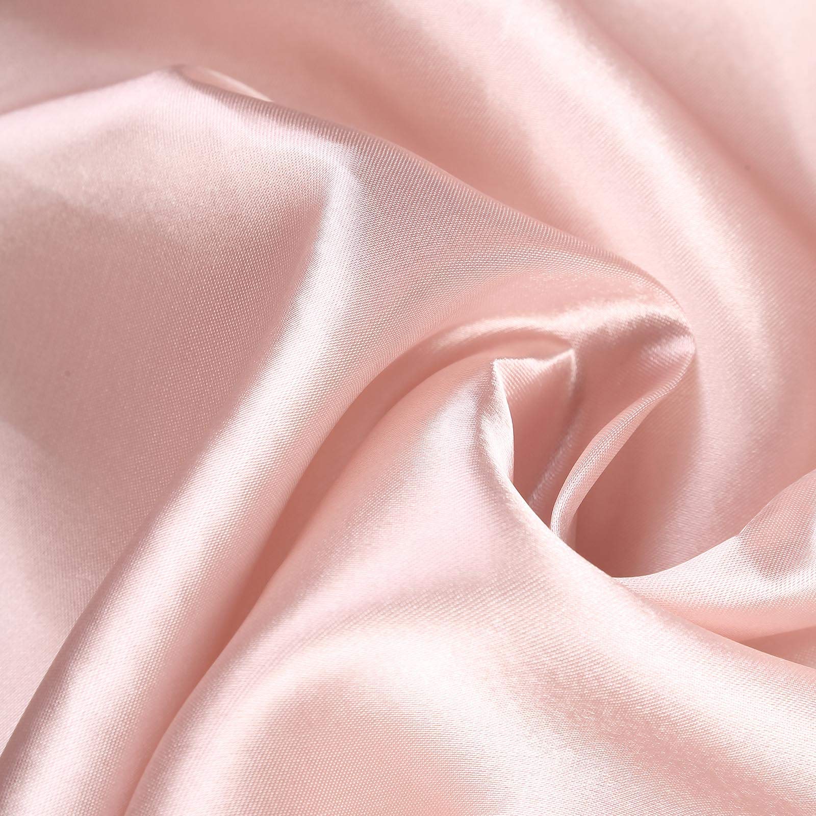 Dusty Rose Satin Rectangle Tablecloth - 90x132 Inch Elegant Table Cover for Wedding, Party & Reception | Premium Dining Table Linen for Kitchen & Events
