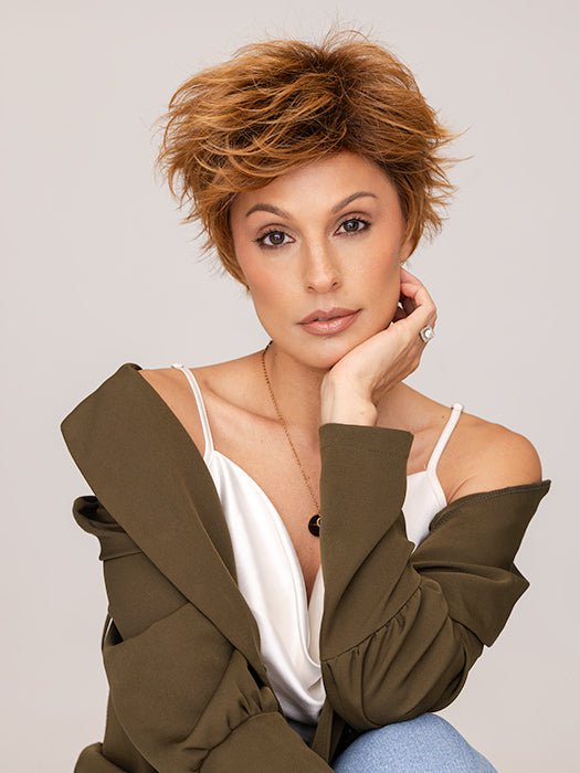 Aubrey Synthetic Lace Front Wig - Natural Looking Basic Human Hair Wig for Women | Perfect for Daily Wear, Cosplay & Special Occasions