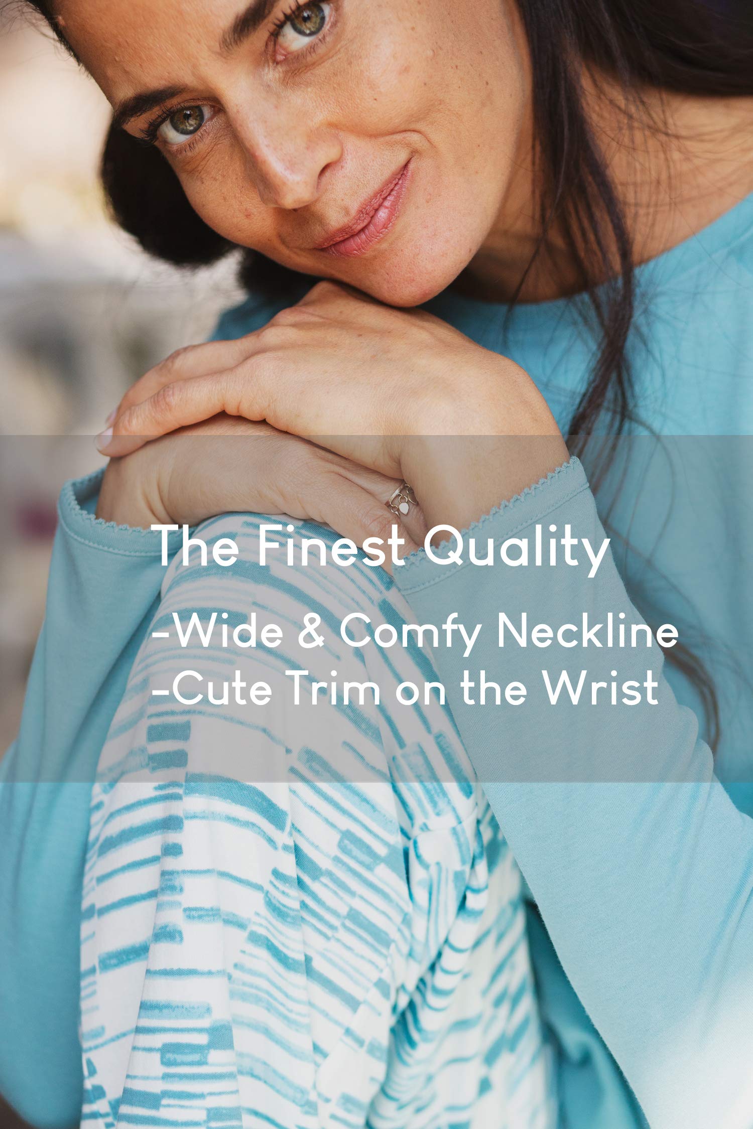 Premium Pima Cotton Women's Pajama Set - Ultra Soft Sleepwear for Women | Lounge & Sleep Comfort | Perfect for Relaxing at Home, Spa Days & Cozy Nights